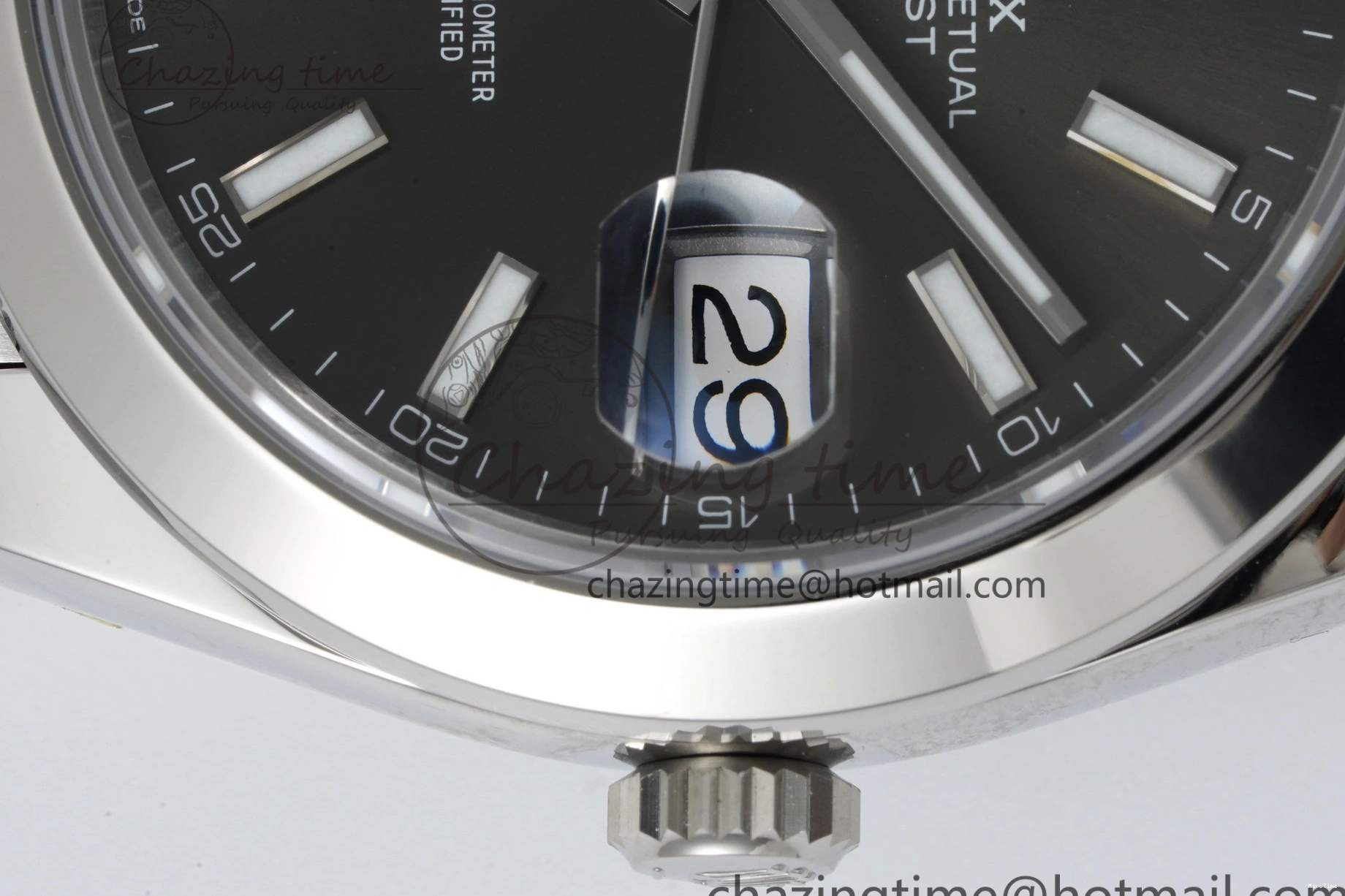 MiroTime 0503 OdorResistant DateJust 41 SS Polished Bezel KING 1:1 Best Edition 904L Steel Gray Stick Dial on Jubilee Bracelet VR 2207